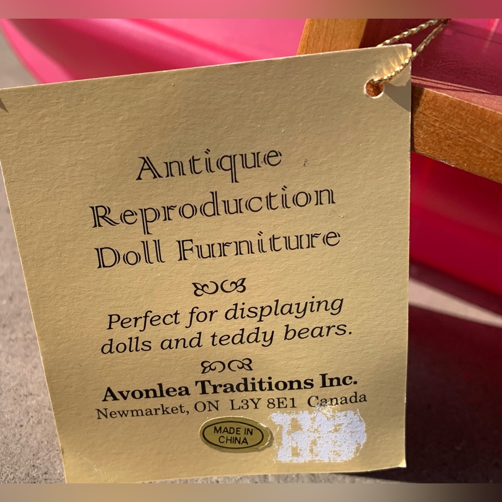 New Vintage Avonlea doll sofa furniture bench - Picture 5 of 10